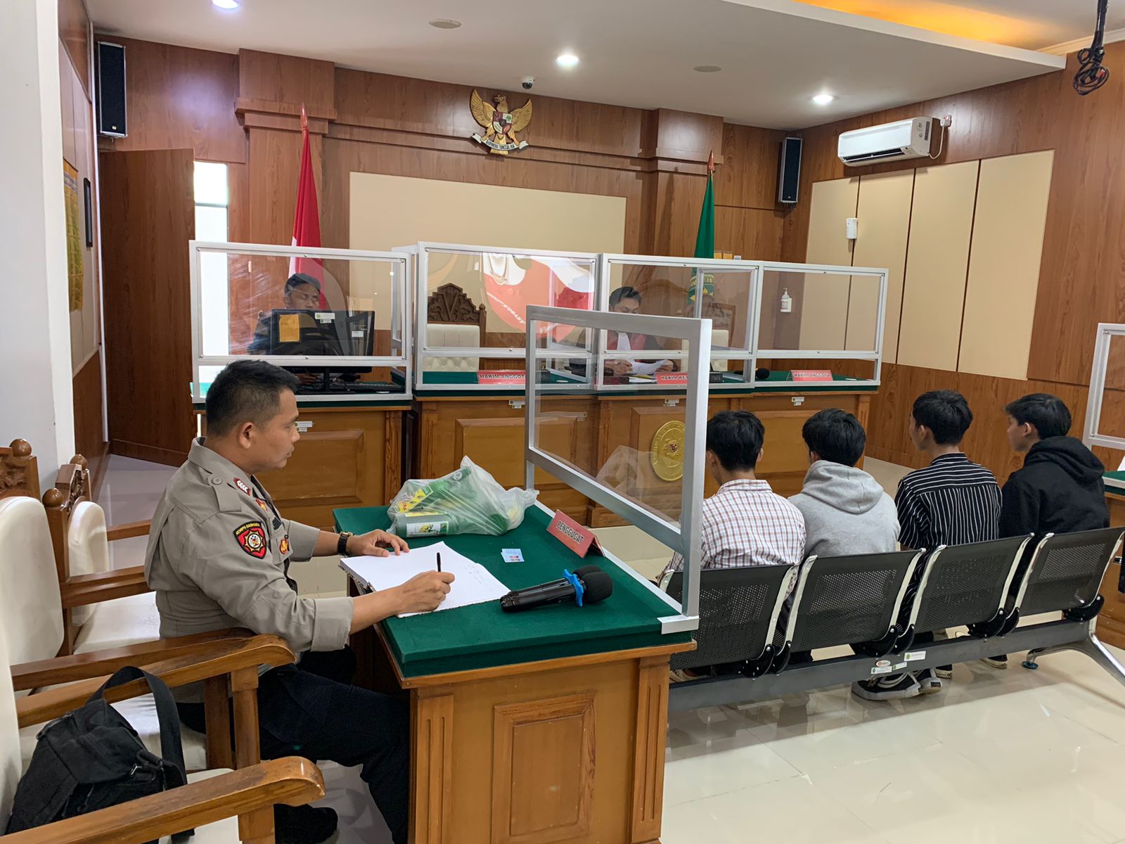 Pemuda Mabuk Yang  Nyaris Tabrak Polisi, Jalani Sidang Tipiring di PN Tasikmalaya