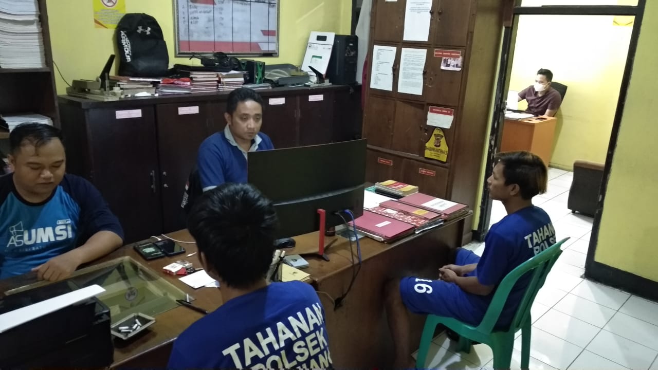 Polisi Amankan Dua Pemuda Yang Ketangkap Basah, Mencuri  Kabel Induk Panel