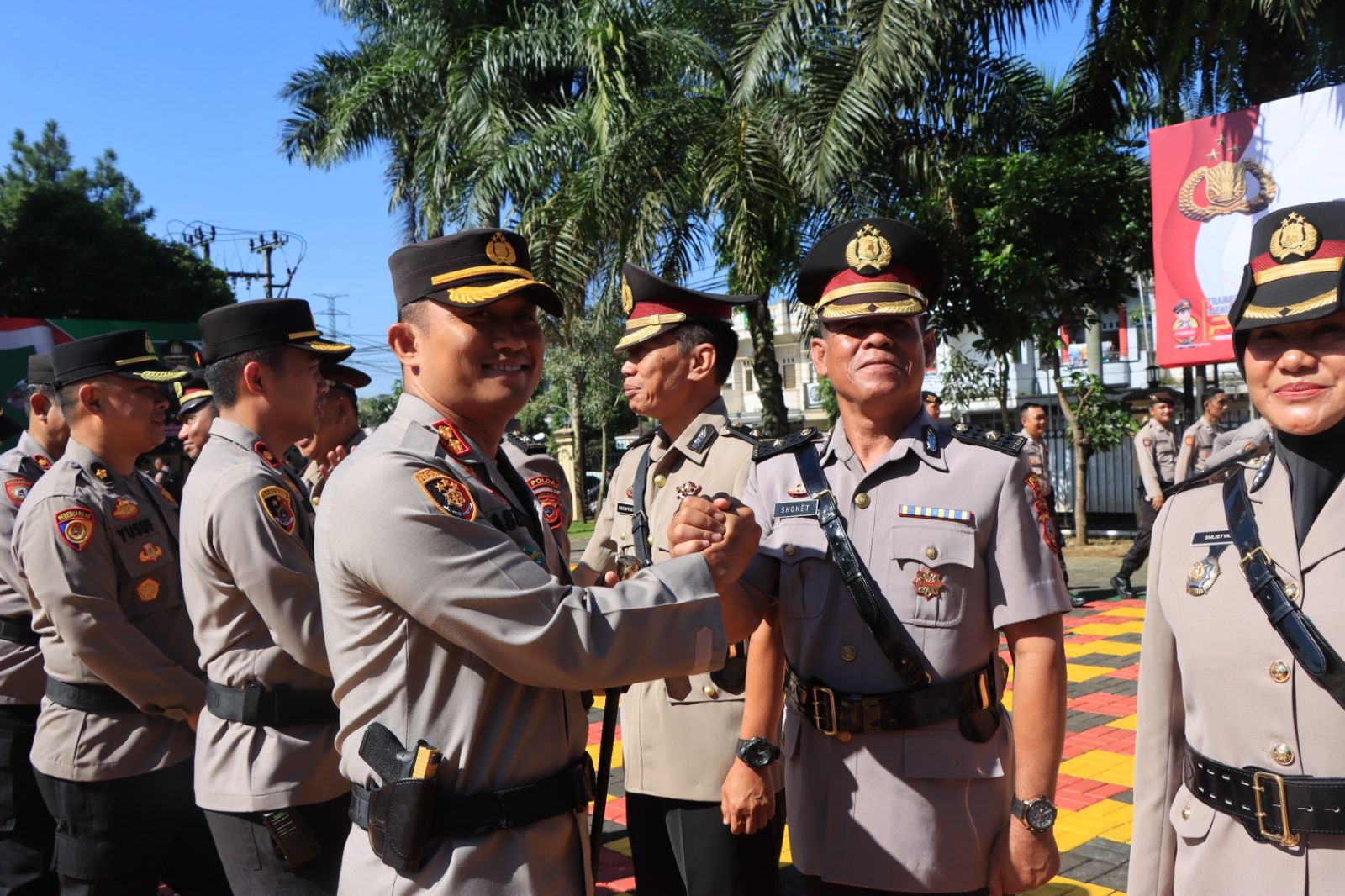 Kapolres Tasikmalaya Kota Pimpin Sertijab Kabag Ops, Kabag SDM, Kabag Log, Kasat Lantas Dan Tiga Kapolsek