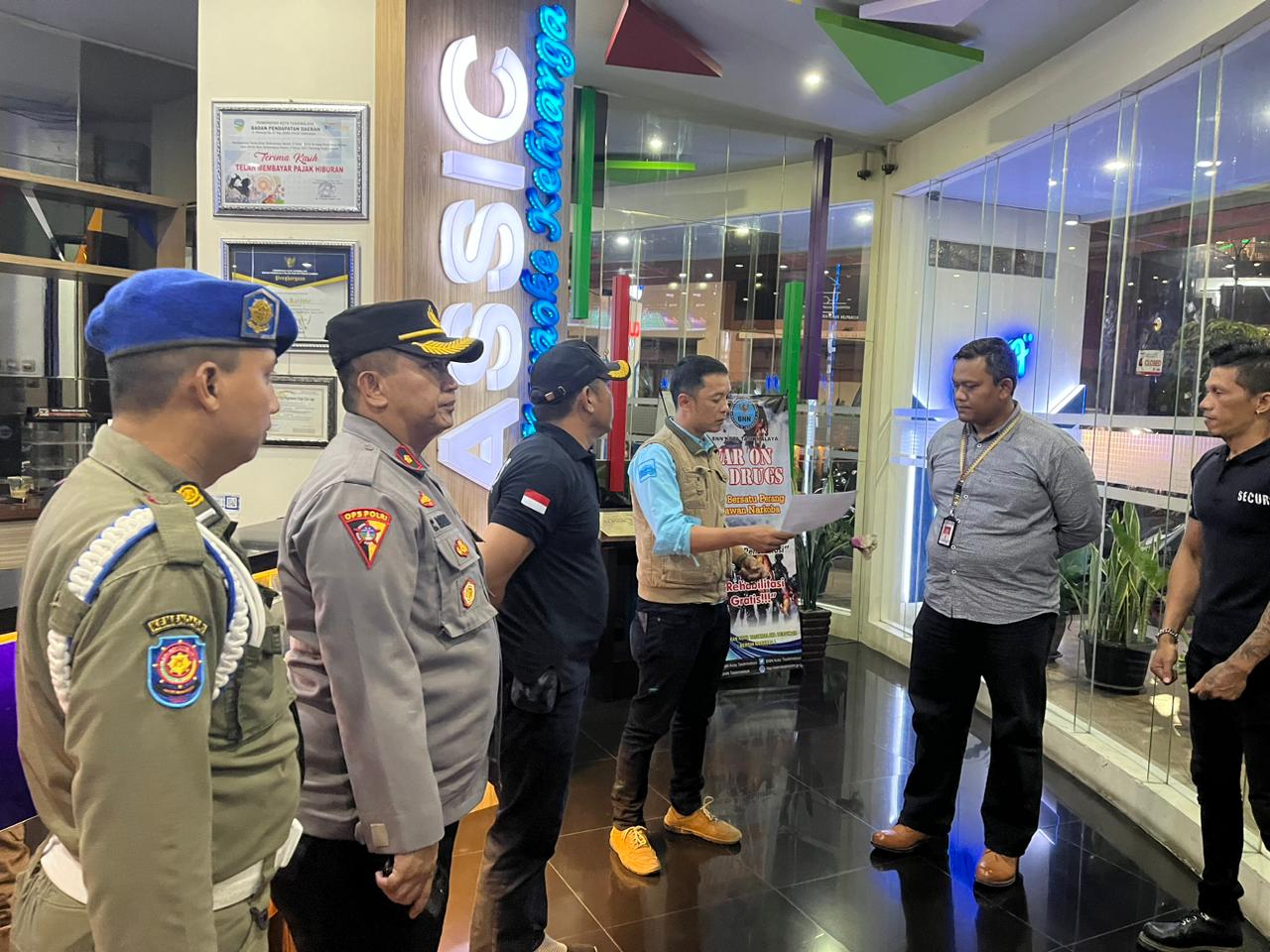 Jelang Ramadhan, Aparat Gabungan di Kota Tasikmalaya, Datangi Tempat Hiburan Malam,  Karaoke, Kafe dan Rumah Makan