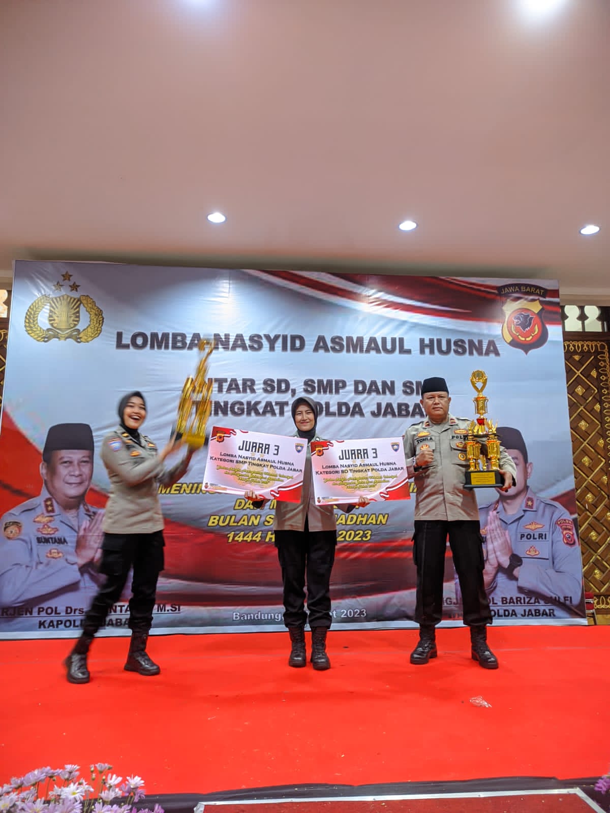 Tasikmalaya, Raih Juara 3 Lomba Nasyid  Asmaul Husna Tingkat Polda Jabar