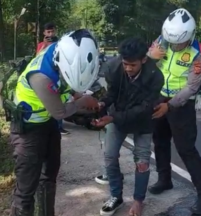 Satlantas Polres Tasikmalaya Kota Evaluasi Pemudik Yang Mengalami Kecelakaan