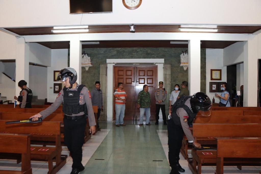 Sterilisasi Gereja,Upaya Polres Tasik Kota Jamin  Kondusifitas Jelang Kegiatan Peringatan Kenaikan Isa Al Masih