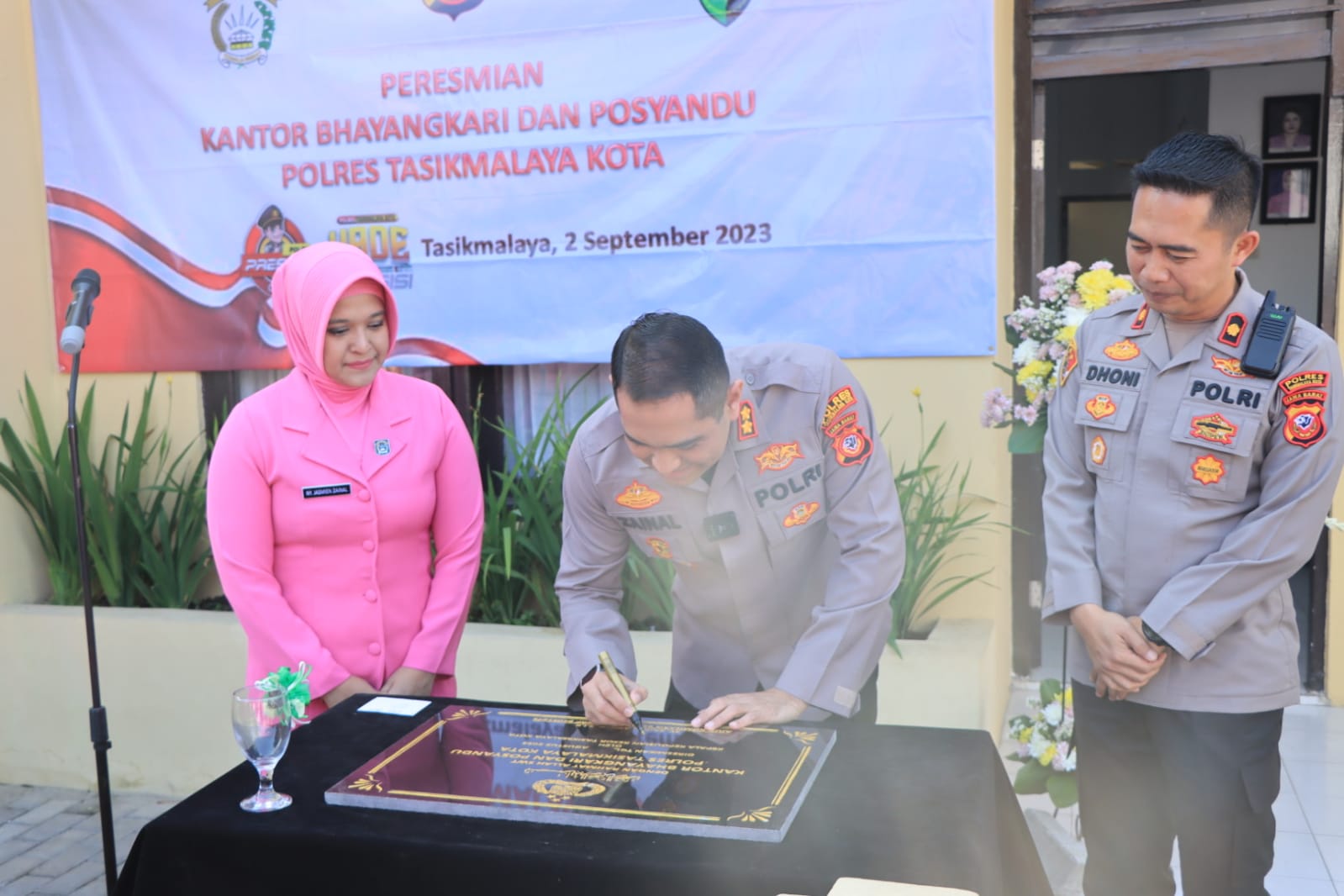 Kapolresta Tasikmalaya  Resmikan Kantor Bhayangkari Dan Posyandu