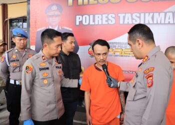 Kapolres Tasikmalaya Kota Pimpin Press Release Kasus Tindak Pidana Pembunuhan
