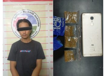 Pemuda Pengedar Tembakau Gorilla Diamankan Satuan Reserse Narkoba Polres Tasikmalaya Kota
