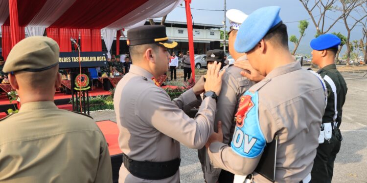 Untuk Kesiapan Pengamanan Pemilu 2024, Polres Tasikmalaya Kota Lakukan Apel Gelar Pasukan Operasi Mantap Brata Lodaya