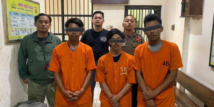 Spesialis Komplotan Maling Kabel Fiber Optik Diamankan Polres Tasikmalaya Kota