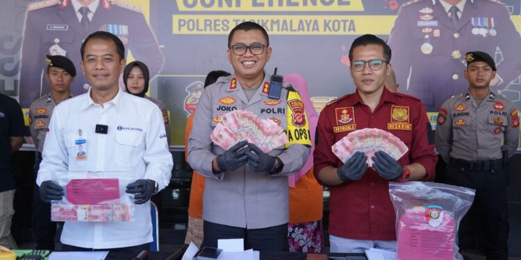 Polres Tasikmalaya Kota Amankan 3 Pengedar Uang Palsu, Saat Hendak Tukarkan ke Bank Indonesia