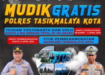 Polres Tasikmalaya Kota Siapkan Layanan Mudik Gratis, Tujuan Yogya dan Solo