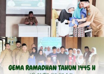 Gema Ramadhan Di Puskesmas Bojongasih, Bagikan Santunan Kepada Puluhan Anak Yatim Dan Lansia.