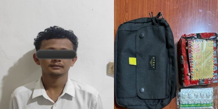 Edarkan Obat Terlarang,Pemuda Asal Pagerageung diamankan Satnarkoba Polres Tasik Kota