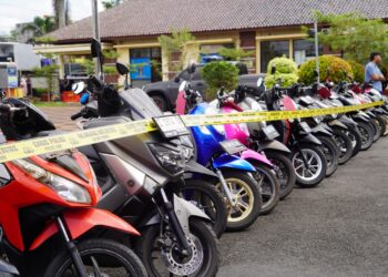 Puluhan Motor Dan Lima Orang Pelaku Ranmor Diamankan Polres Tasikmalaya Kota