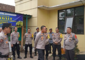 Pasca Pilkada Serentak , Kapolres Tasikmalaya Kota Kunjungi PPK, Cek Langsung Logistik Pilkada